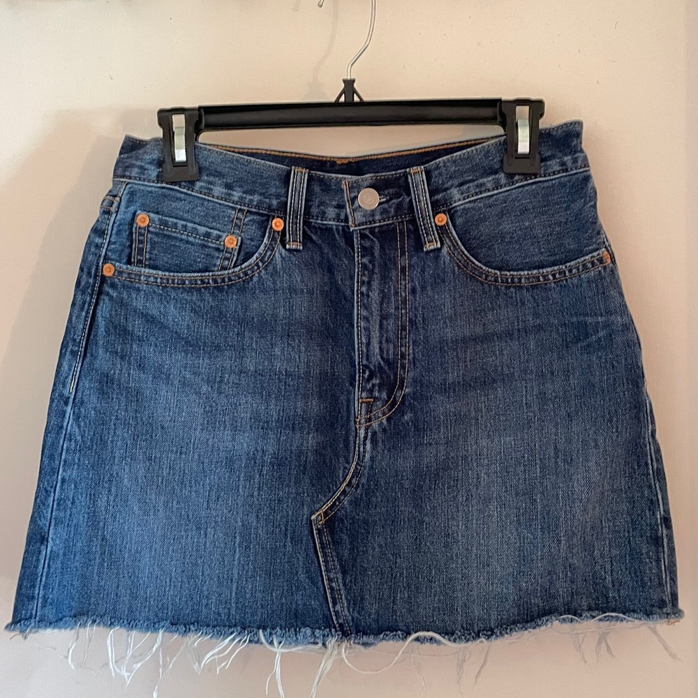 Levi’s Denim Ribcage Skirt - medium wash (stock photo is light wash)